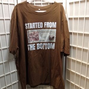 Big And Tall Brown Graphic Men's T-Shirt